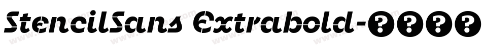 StencilSans Extrabold字体转换